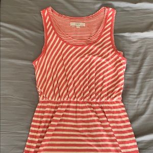 Lift Stripped Peach/Cream Dress